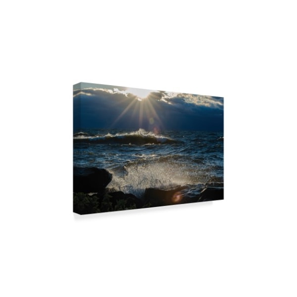 Kurt Shaffer 'Rough Waters On A Great Lake 2' Canvas Art,16x24